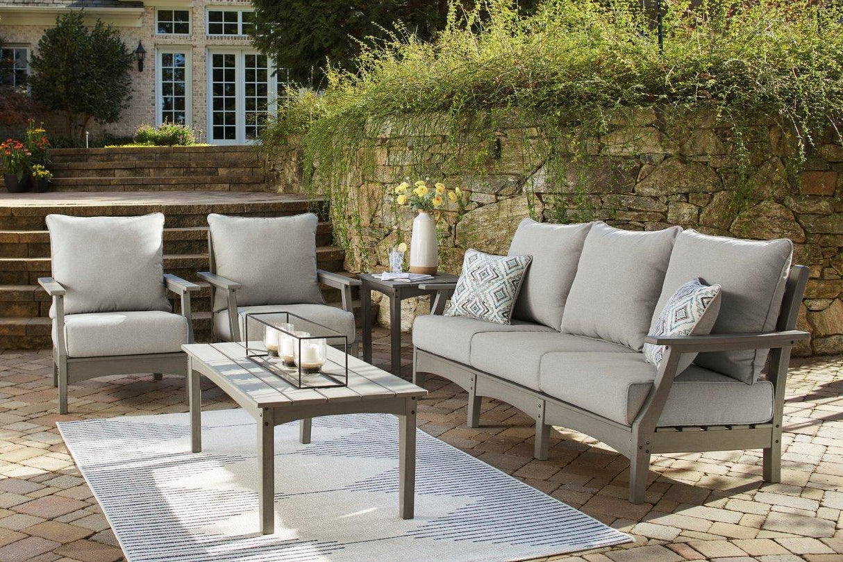 Visola Gray Outdoor Conversation Set