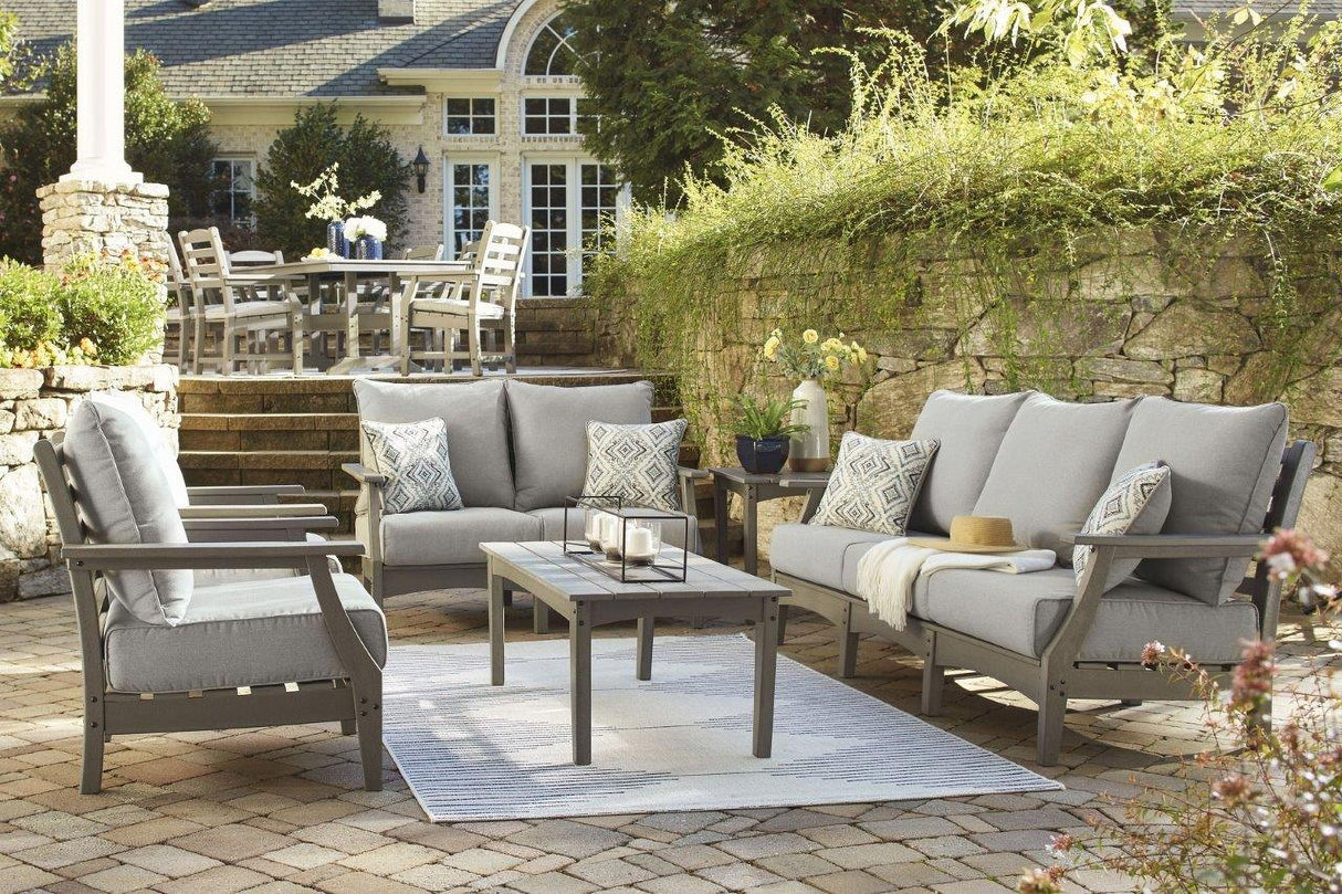 Visola Gray Outdoor Conversation Set