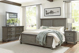 Weaver Coffee And Antique Gray Panel Bedroom Set