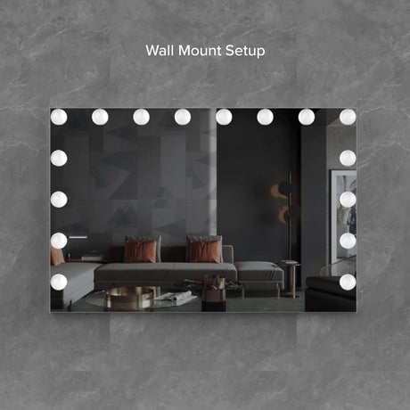 Glamour Tri-Tone Wide LED Makeup Mirror