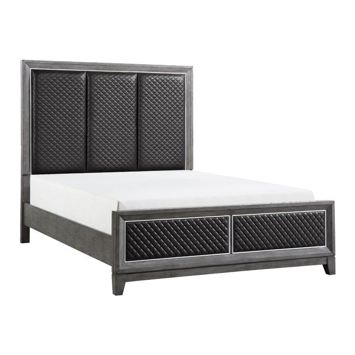 West End Wire Brushed Gray Panel Bedroom Set