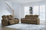 Wolfridge Power Reclining Living Room Set In Brindle