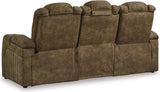 Wolfridge Power Reclining Living Room Set In Brindle