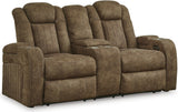 Wolfridge Power Reclining Living Room Set In Brindle