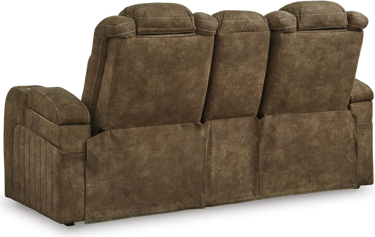 Wolfridge Power Reclining Living Room Set In Brindle