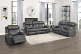 Yerba Gray Double Lay Flat Reclining Living Room Set