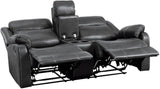 Yerba Gray Double Lay Flat Reclining Living Room Set