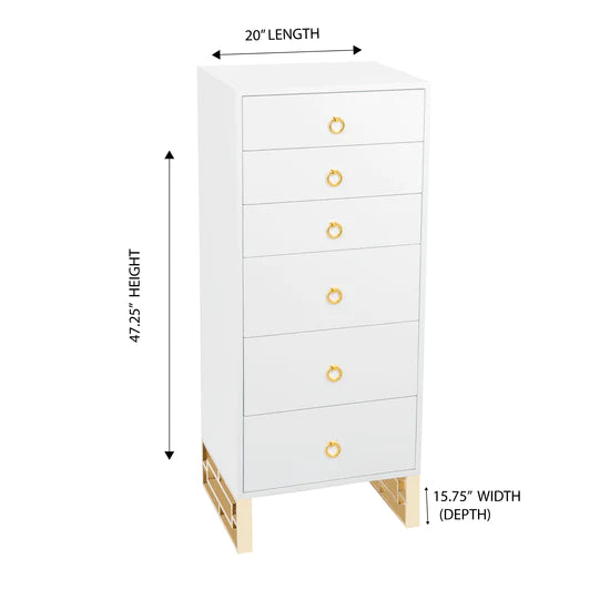 SlayStation® Skylar 6-Drawers Vanity Storage Unit