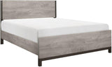 Zephyr Light Gray And Black Panel Bedroom Set