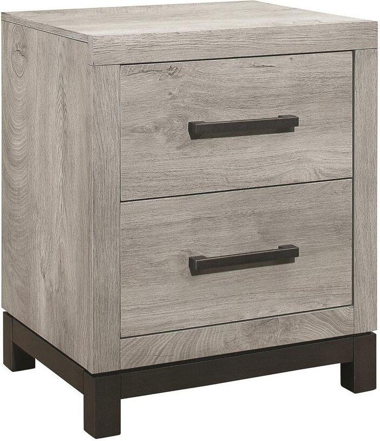 Zephyr Light Gray And Black Panel Bedroom Set