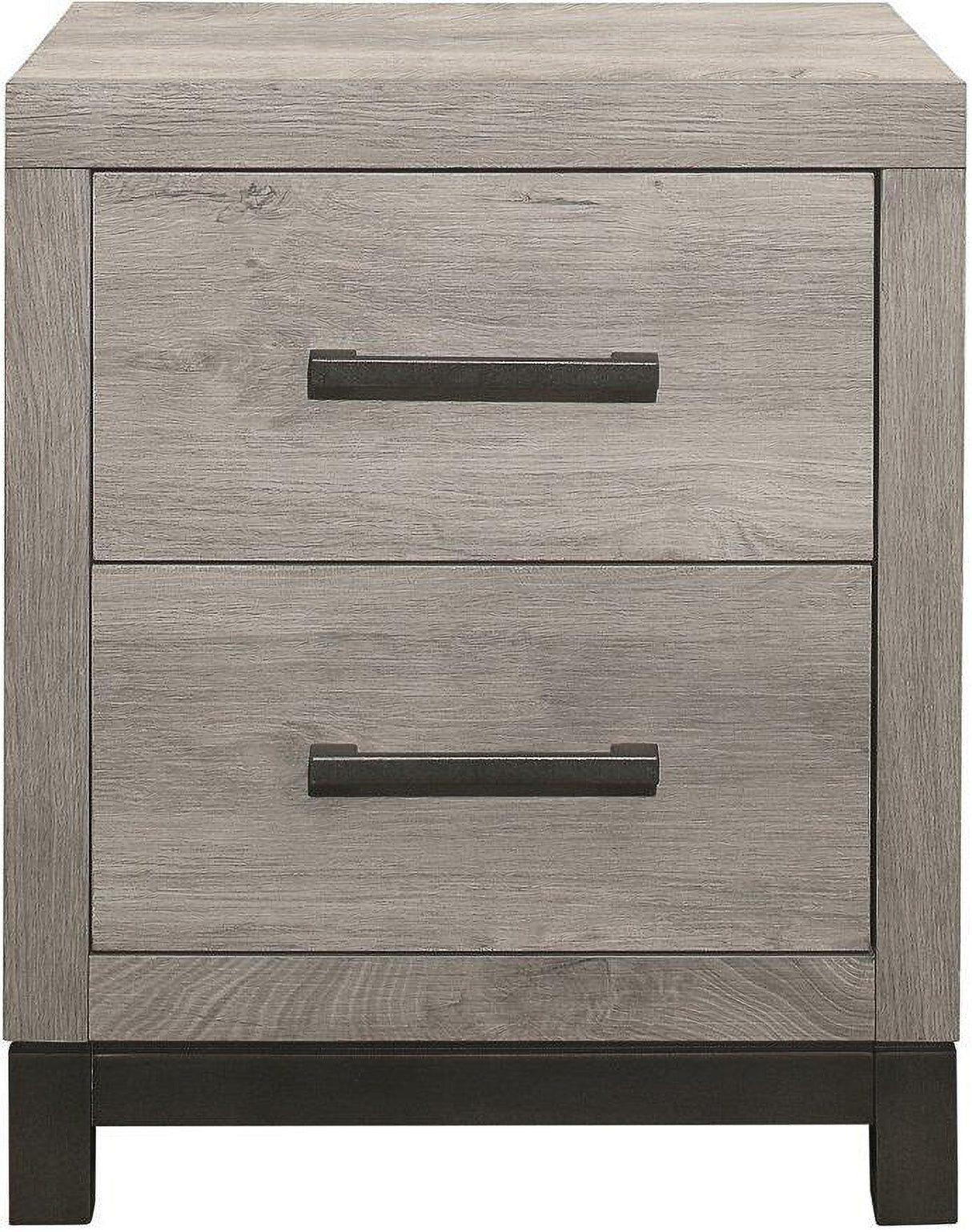 Zephyr Light Gray And Black Panel Bedroom Set