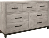 Zephyr Light Gray And Black Panel Bedroom Set