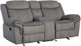 Zubaida Gray Reclining Living Room Set