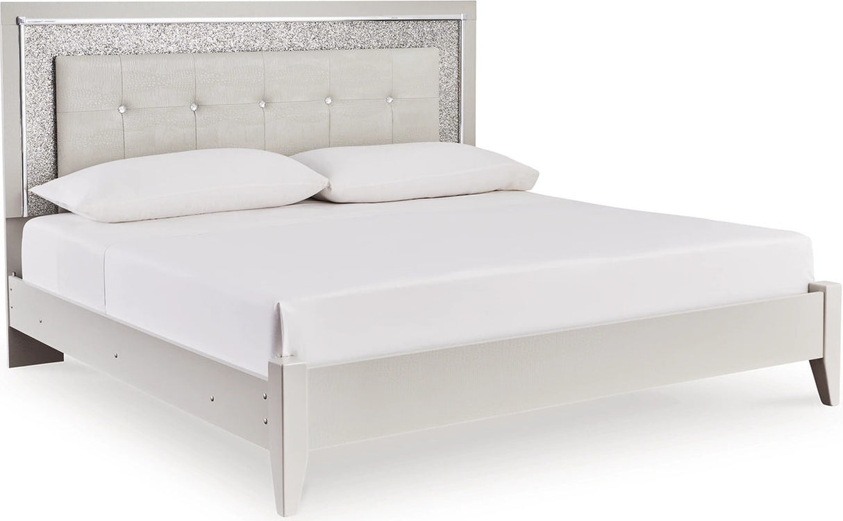 Zyniden Bedroom Set In Silver