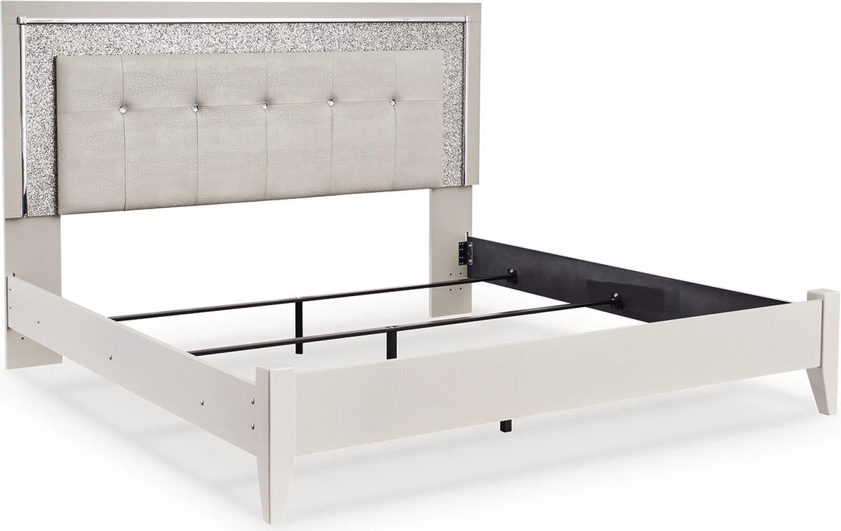 Zyniden Bedroom Set In Silver